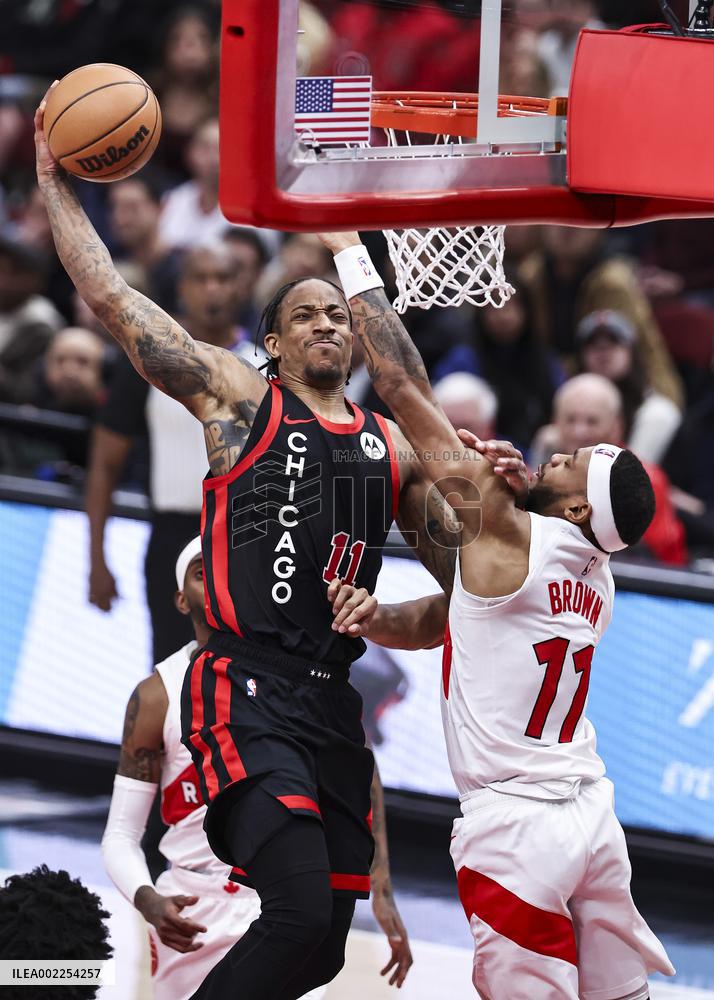 (SP)U.S.-CHICAGO-BASKETBALL-NBA-BULLS VS RAPTORS