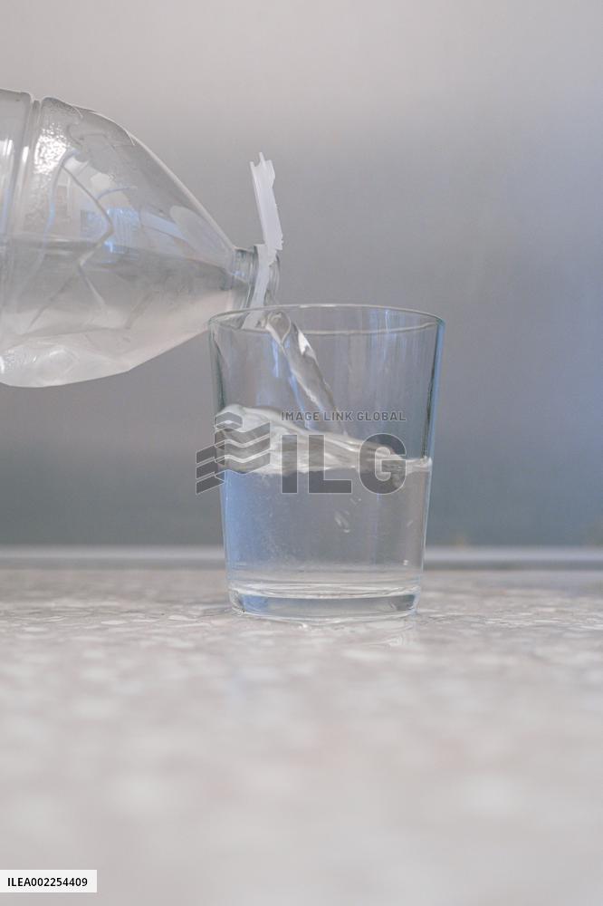 Illustration Of Plastic Water Bottles - France