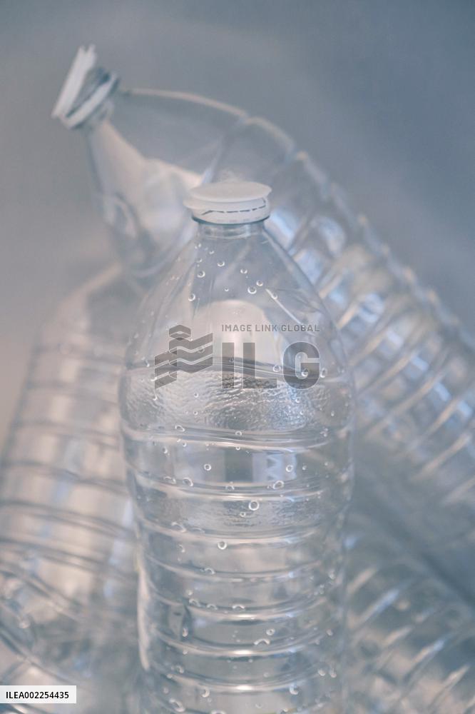 Illustration Of Plastic Water Bottles - France