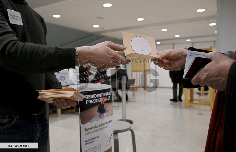 Early voting on the second round of the Finnish presidential election 2024