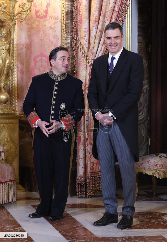 Royals Host Reception For The Diplomatic Corps - Madrid