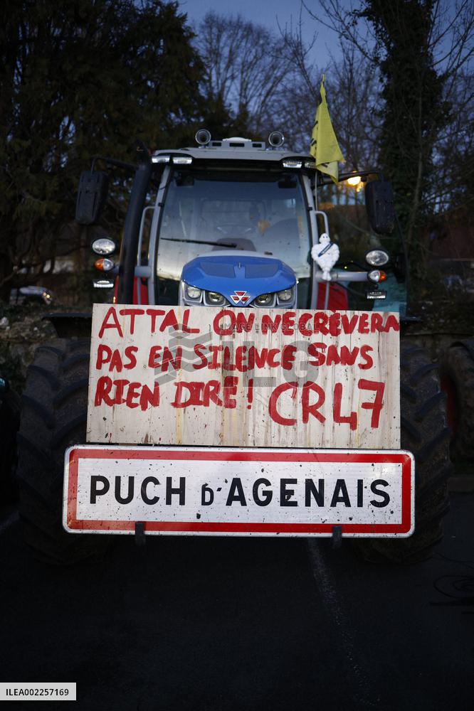 Coordination Rurale Union's Convoy Heads To Paris