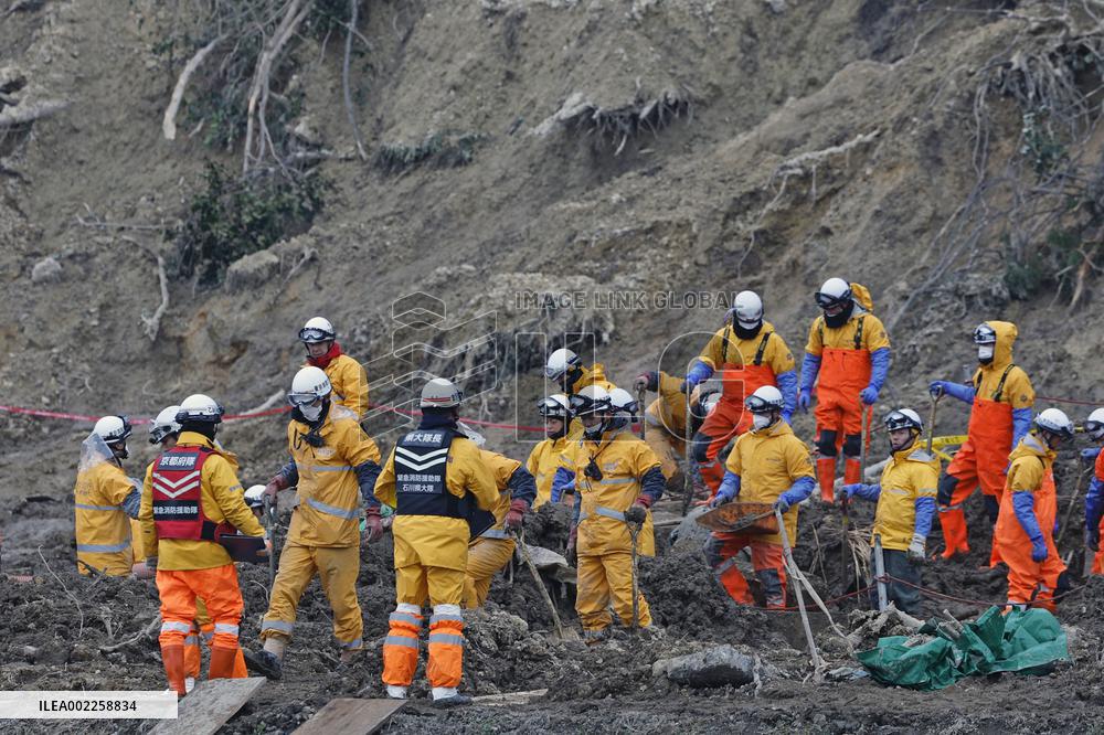 1 month after strong earthquake in central Japan