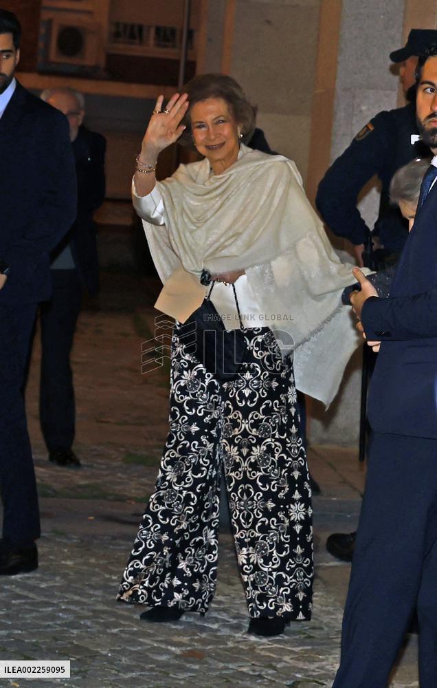 Queen Sofia Leaves Zubin Mehta's Concert - Madrid