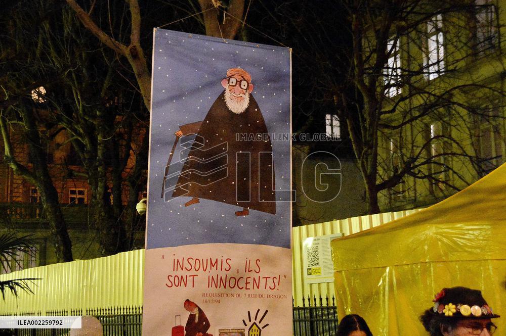 DAL Protest Rally About Homeless - Paris