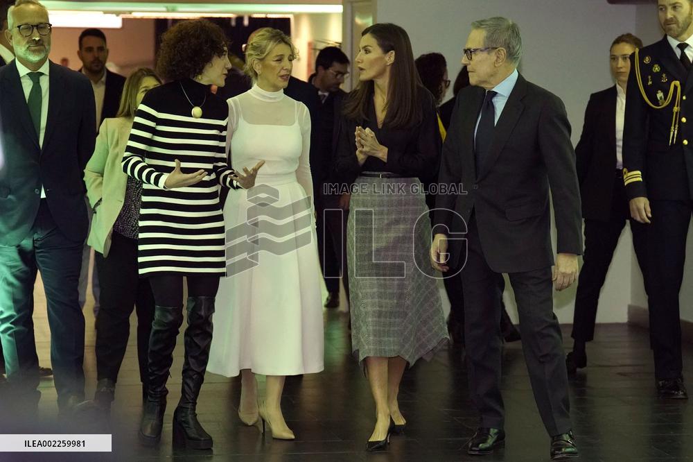 Queen Letizia At All Against Cancer Presentation - Madrid