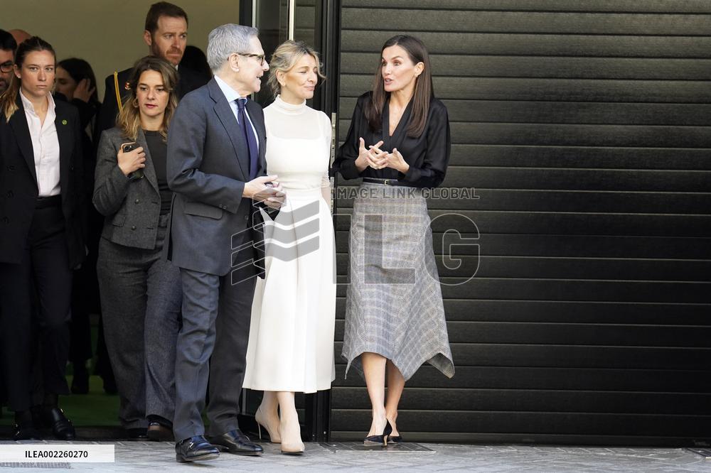 Queen Letizia At All against Cancer Presentation - Madrid