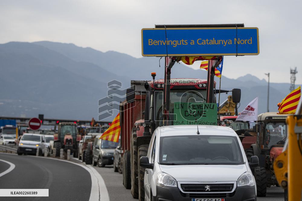 French Farmers Protest At Spanish Border - France
