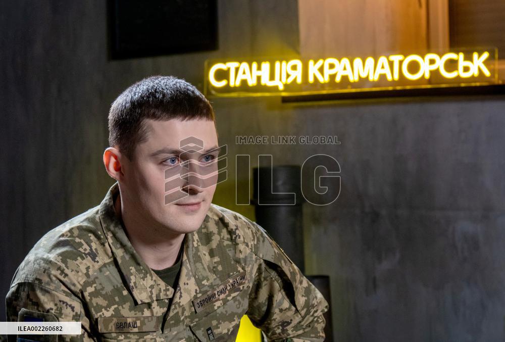 Illia Yevlash takes part in Kramatorsk Station program