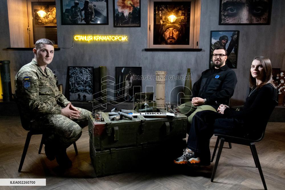 Illia Yevlash takes part in Kramatorsk Station program