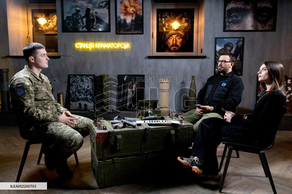 Illia Yevlash takes part in Kramatorsk Station program