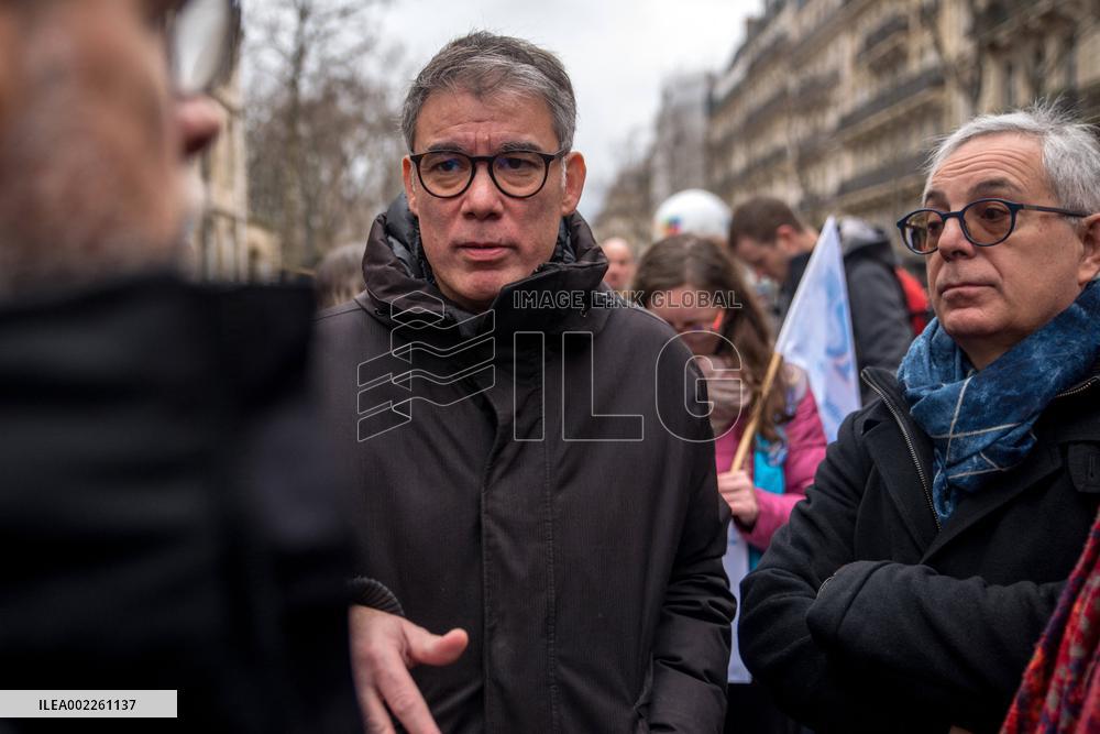 Demonstration Of The Teachers - Paris