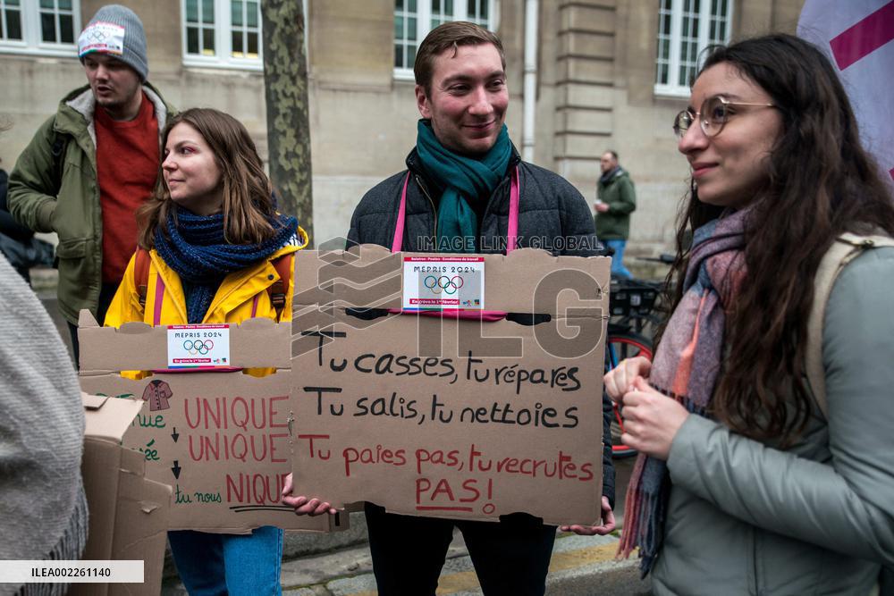 Demonstration Of The Teachers - Paris