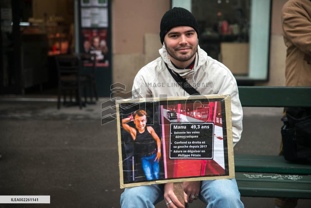 Demonstration Of The Teachers - Paris