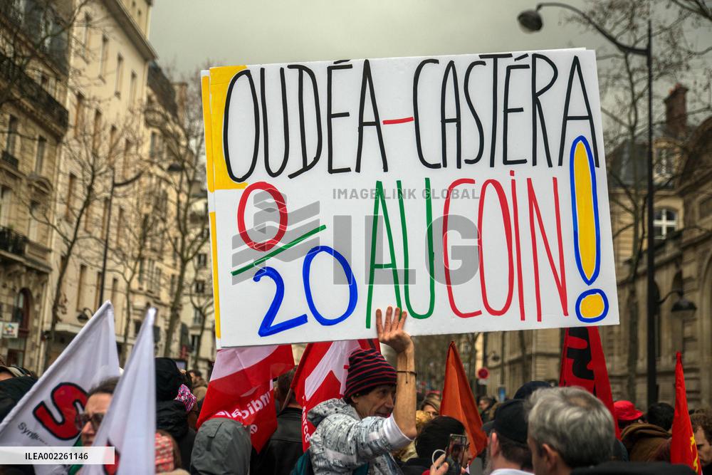 Demonstration Of The Teachers - Paris