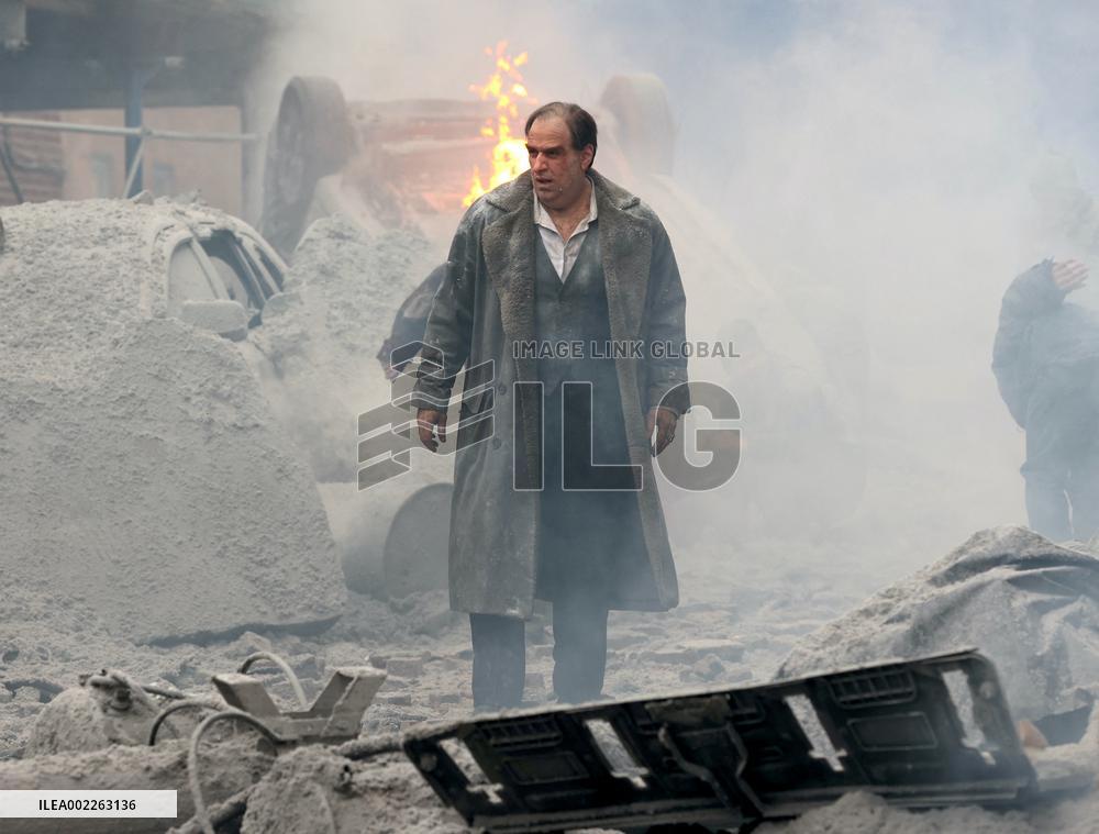 Colin Farrell Films The Penguin - NYC