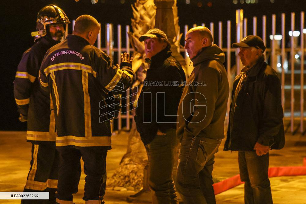 Explosion On A Sea Cruise Boat In Calvi - Corsica