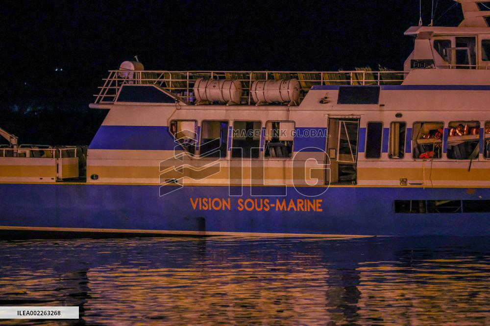 Explosion On A Sea Cruise Boat In Calvi - Corsica