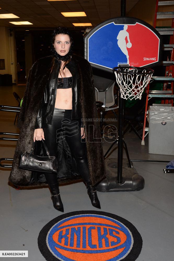 Demi Lovato And Julia Fox At Indiana Pacers V NY Knicks - NYC
