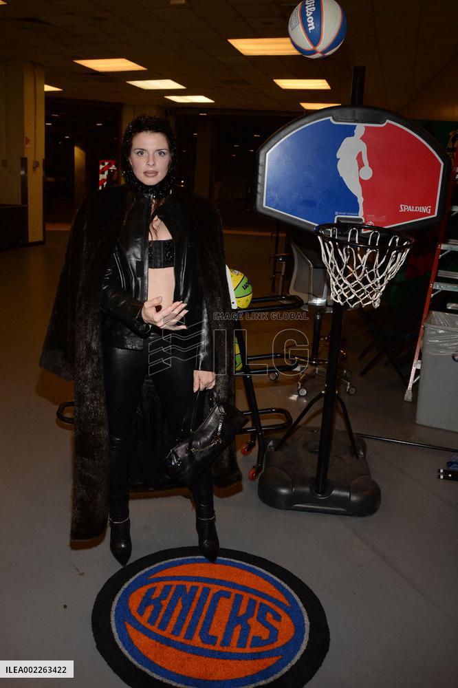 Demi Lovato And Julia Fox At Indiana Pacers V NY Knicks - NYC