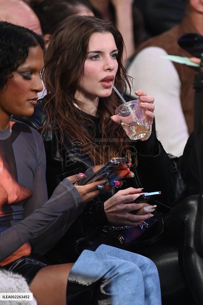 Demi Lovato And Julia Fox At Indiana Pacers V NY Knicks - NYC