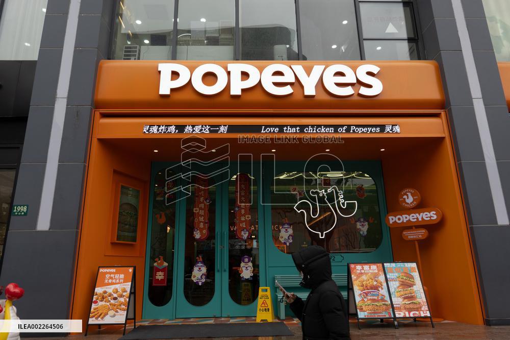 A POPEYES Store in Shanghai