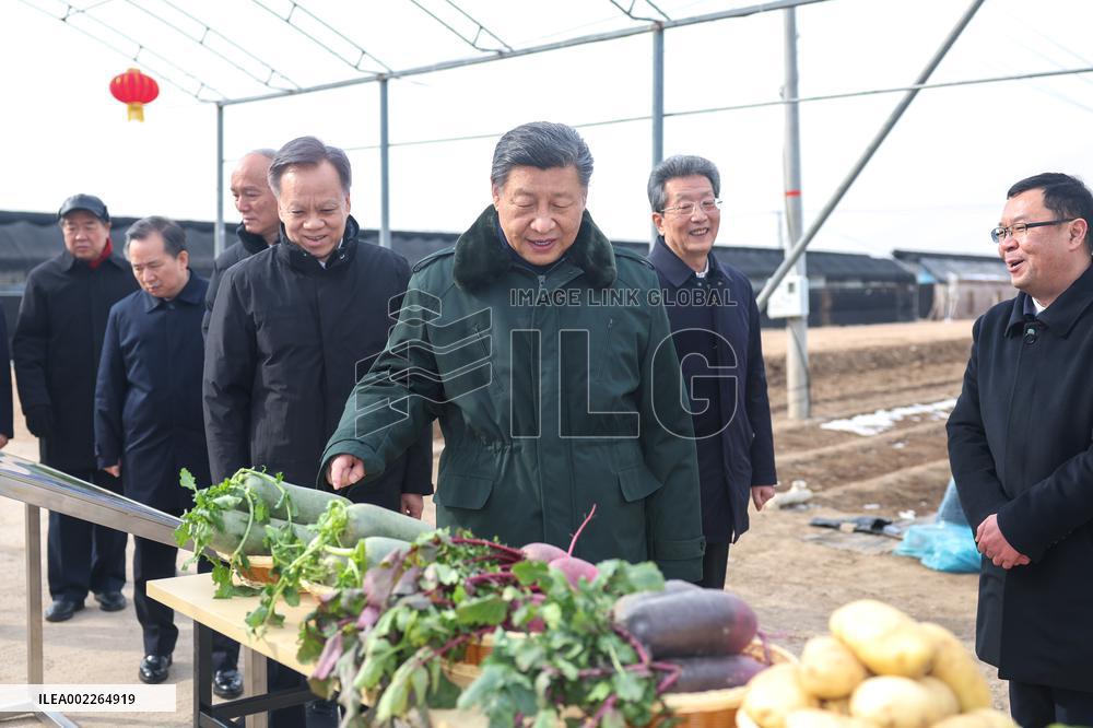 CHINA-TIANJIN-XI JINPING-SPRING FESTIVAL-INSPECTION (CN)