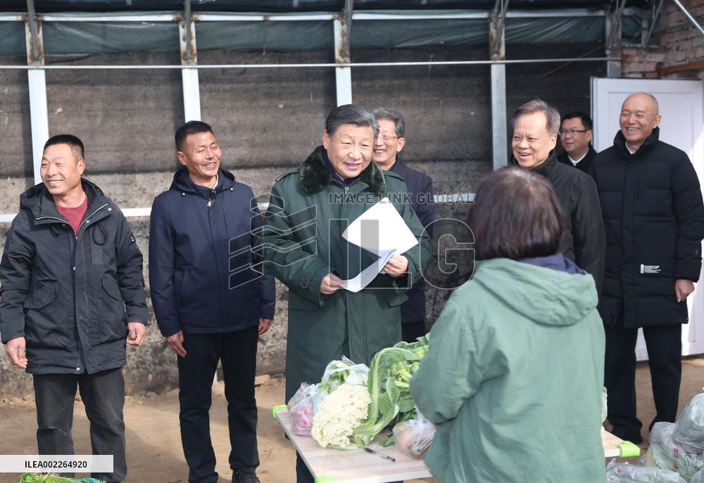CHINA-TIANJIN-XI JINPING-SPRING FESTIVAL-INSPECTION (CN)
