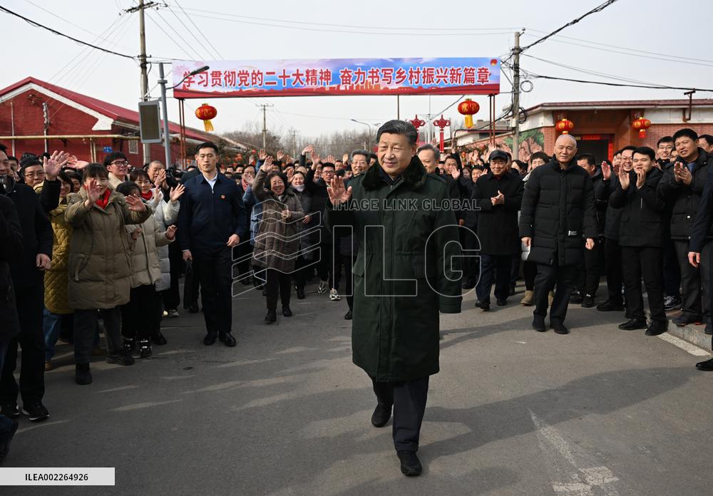 CHINA-TIANJIN-XI JINPING-SPRING FESTIVAL-INSPECTION (CN)