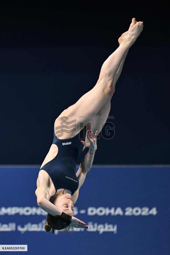 (SP)QATAR-DOHA-DIVING-WORLD AQUATICS CHAMPIONSHIPS-WOMEN 1M SPRINGBOARD