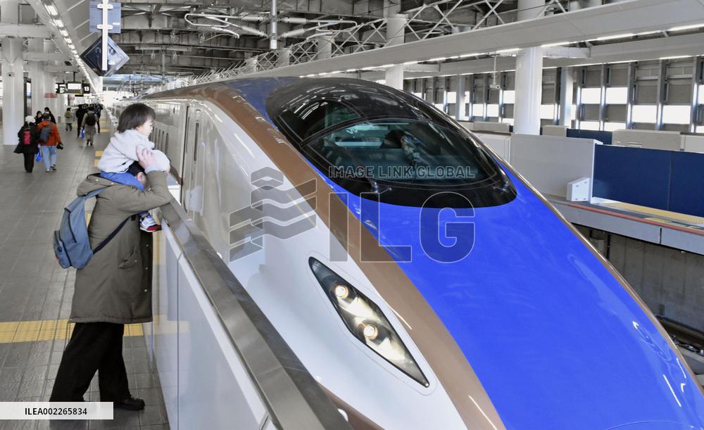 Hokuriku Shinkansen Line to stretch through Fukui Pref. in mid-March