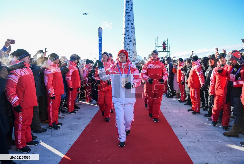 (SP)CHINA-INNER MONGOLIA-NATIONAL WINTER GAMES-TORCH RELAY (CN)