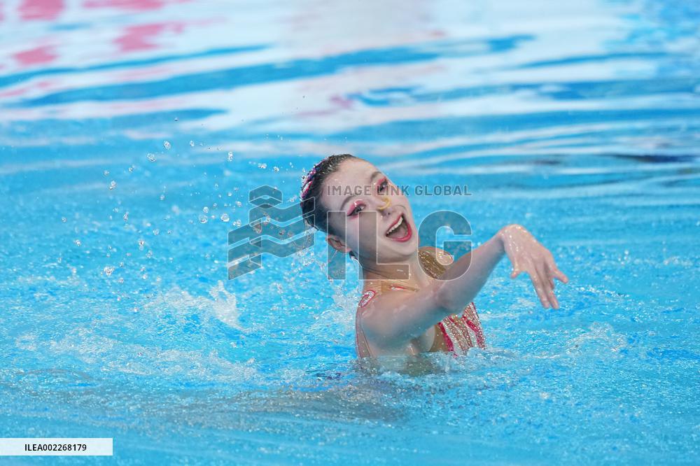 (SP)QATAR-DOHA-ARTISTIC SWIMMING-WORLD AQUATICS CHAMPIONSHIPS-WOMEN'S SOLO TECHNICAL