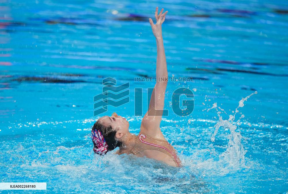 (SP)QATAR-DOHA-ARTISTIC SWIMMING-WORLD AQUATICS CHAMPIONSHIPS-WOMEN'S SOLO TECHNICAL