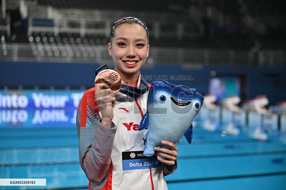 (SP)QATAR-DOHA-ARTISTIC SWIMMING-WORLD AQUATICS CHAMPIONSHIPS-WOMEN'S SOLO TECHNICAL