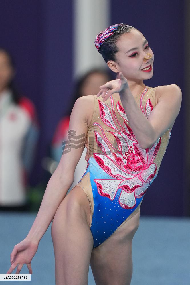(SP)QATAR-DOHA-ARTISTIC SWIMMING-WORLD AQUATICS CHAMPIONSHIPS-WOMEN'S SOLO TECHNICAL