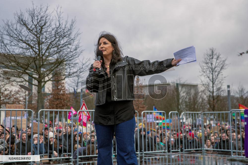 Protest Against AFD Right Wing Party - Berlin