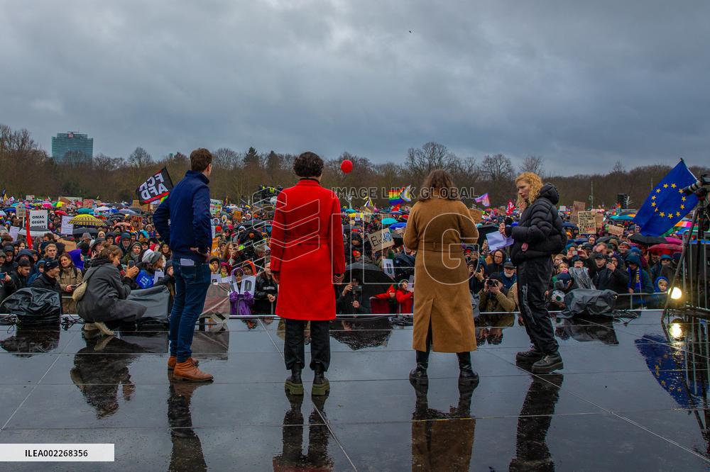 Protest Against AFD Right Wing Party - Berlin