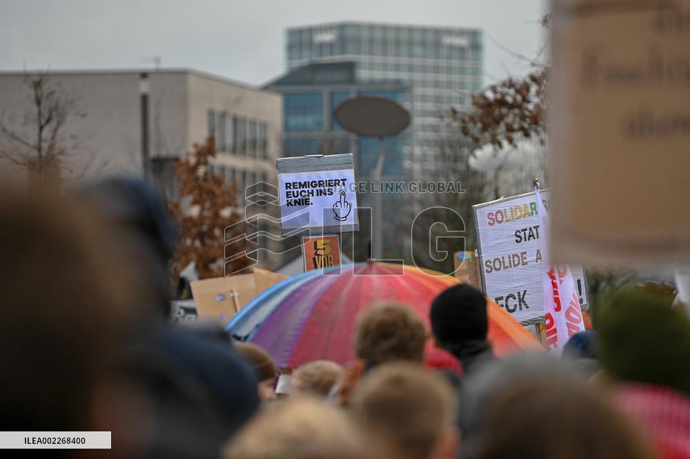 Protest Against AFD Right Wing Party - Berlin