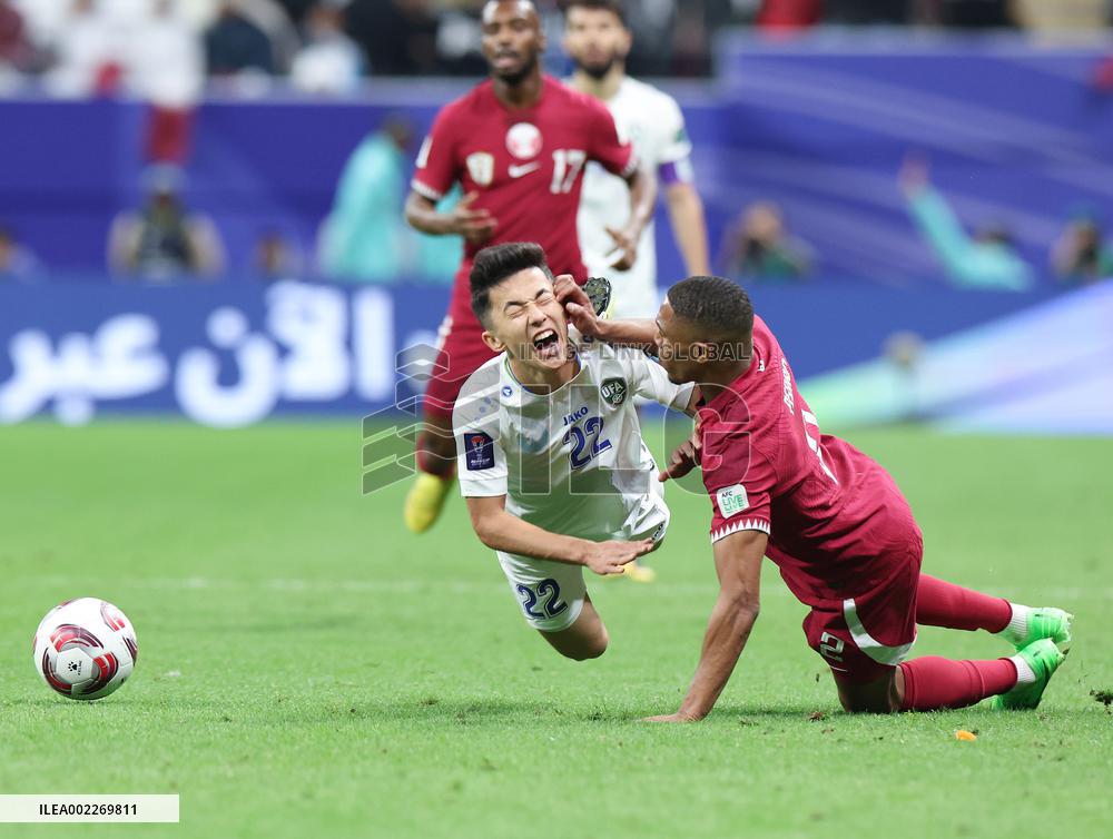 (SP)QATAR-DOHA-FOOTBALL-AFC ASIAN CUP-UZBEKISTAN VS QATAR