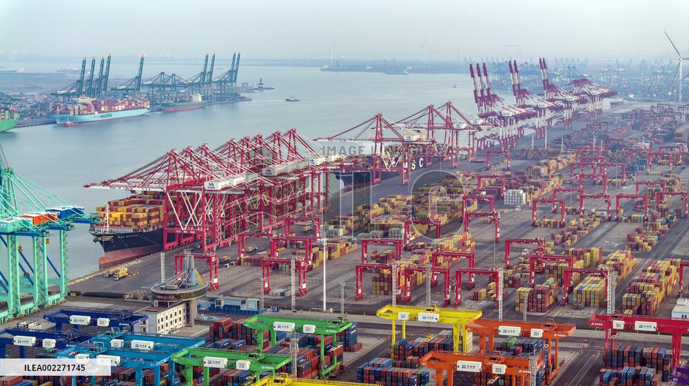 (SKYEYE)CHINA-TIANJIN-PORT-AERIAL VIEW (CN)