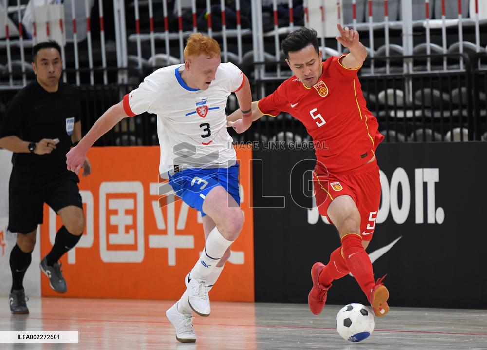 (SP)CHINA-YULIN-FOOTBALL-FUTSAL INTERNATIONAL TOURNAMENT 2024-CHN VS CZE (CN)