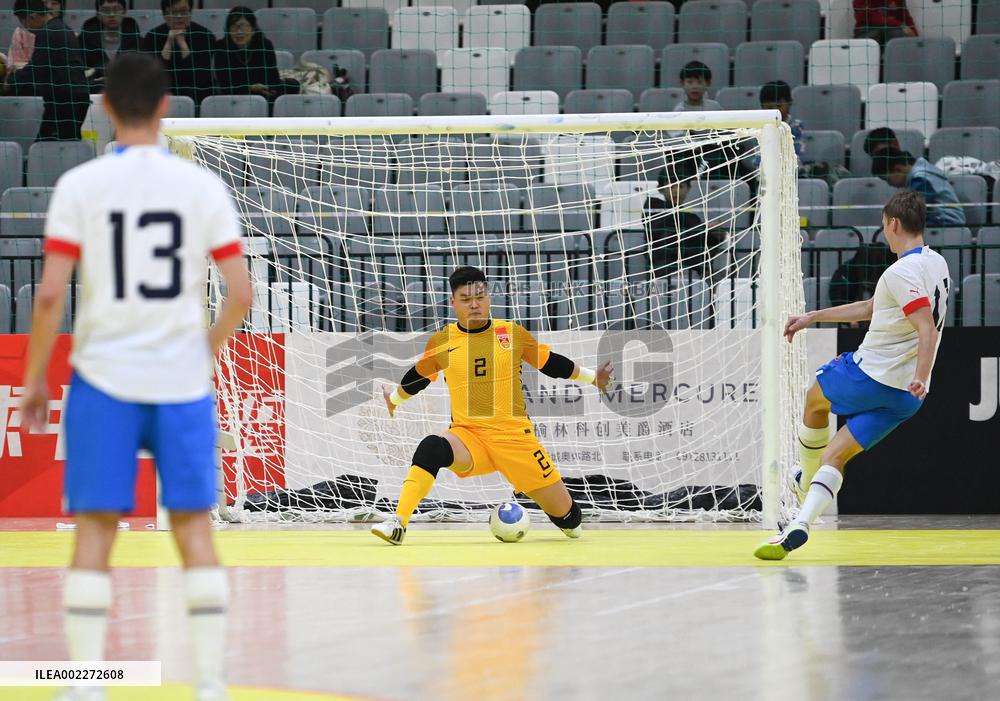 (SP)CHINA-YULIN-FOOTBALL-FUTSAL INTERNATIONAL TOURNAMENT 2024-CHN VS CZE (CN)