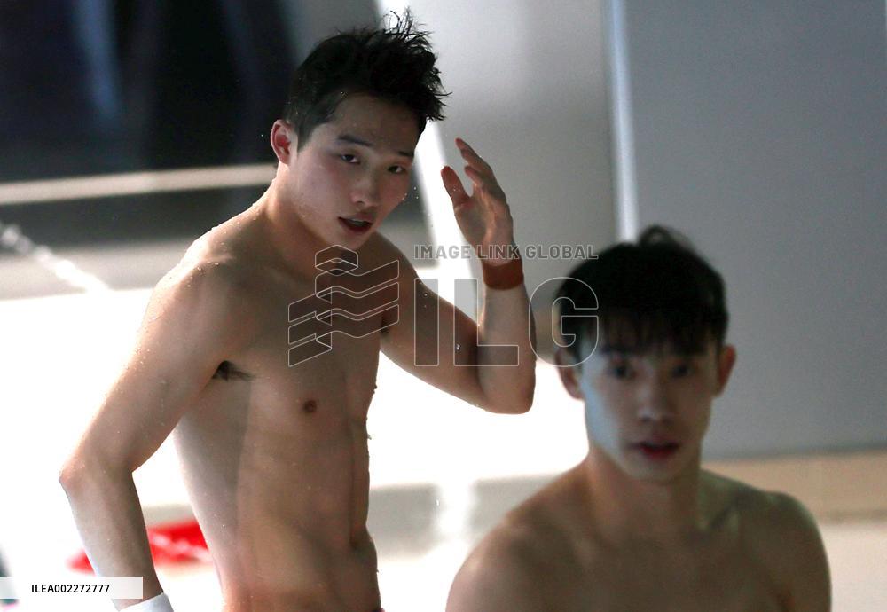 (SP)QATAR-DOHA-DIVING-WORLD AQUATICS CHAMPIONSHIPS-MEN'S 3M SYNCHRONISED
