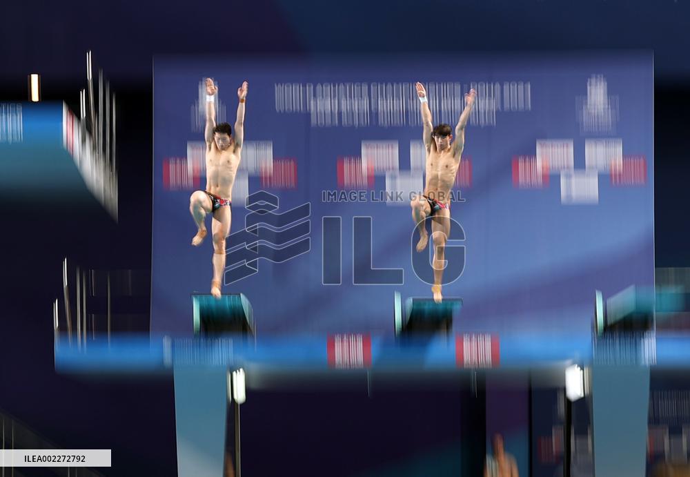(SP)QATAR-DOHA-DIVING-WORLD AQUATICS CHAMPIONSHIPS-MEN'S 3M SYNCHRONISED