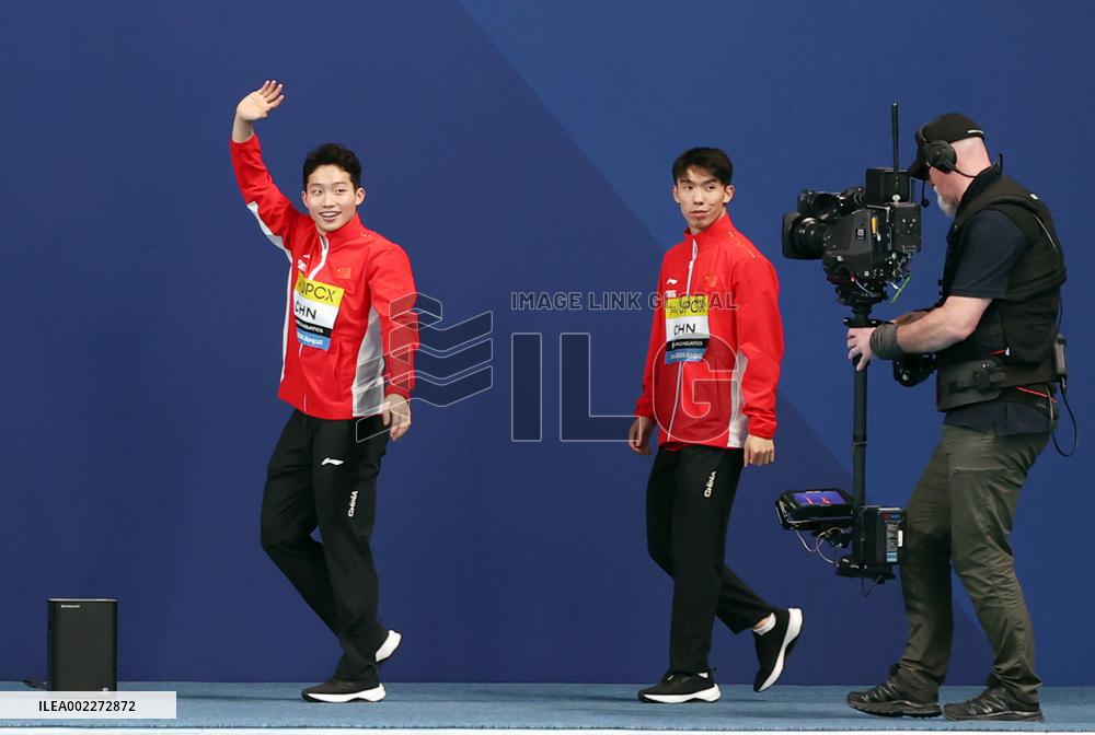 (SP)QATAR-DOHA-DIVING-WORLD AQUATICS CHAMPIONSHIPS-MEN'S 3M SYNCHRONISED