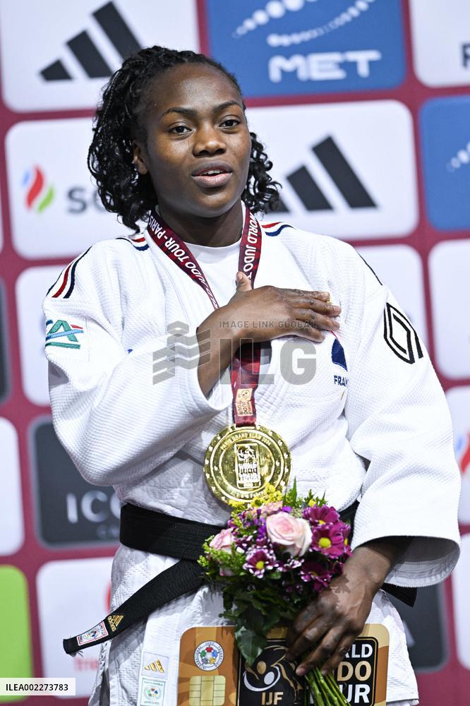 Paris Grand Slam 2024 - Clarisse Agbegnenou In Gold
