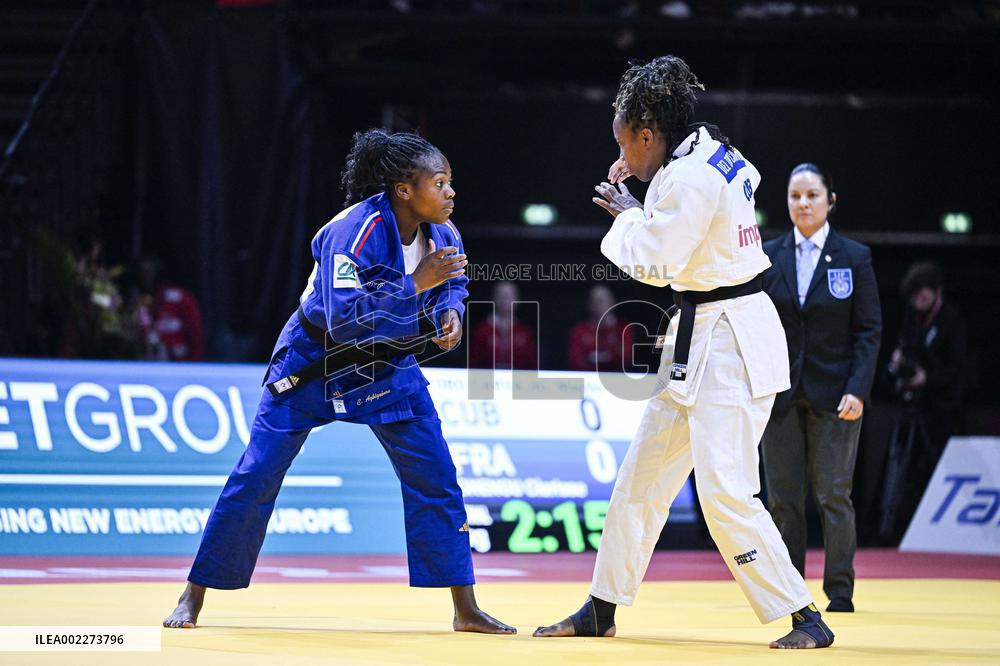 Paris Grand Slam 2024 - Clarisse Agbegnenou In Gold