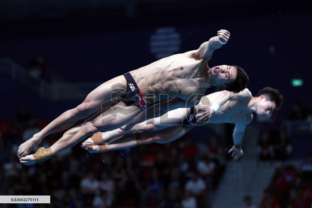 (SP)QATAR-DOHA-DIVING-WORLD AQUATICS CHAMPIONSHIPS-MEN'S 3M SYNCHRONISED