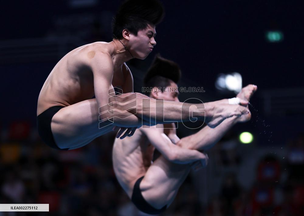 (SP)QATAR-DOHA-DIVING-WORLD AQUATICS CHAMPIONSHIPS-MEN'S 3M SYNCHRONISED